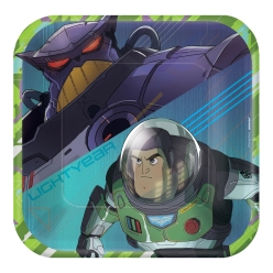 Lightyear Deluxe Square Dessert Plates - 8 PK